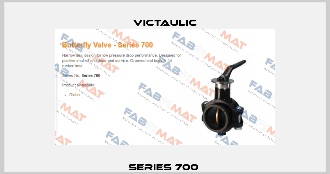 Series 700  Victaulic