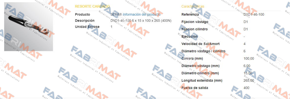 D1D1-46-100 6X15X100X265 400N Epidor