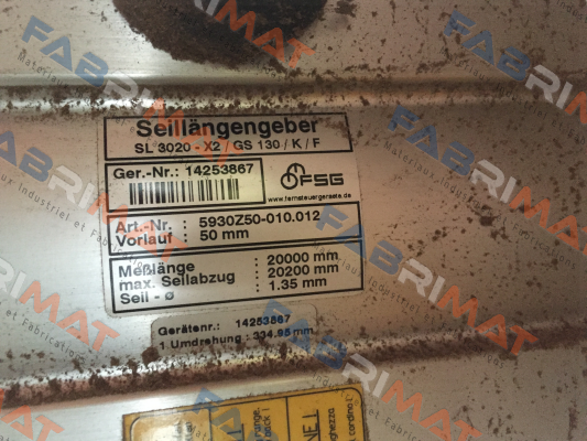 SL 3020-X2/GS130/K/F-01  FSG Fernsteuergeräte