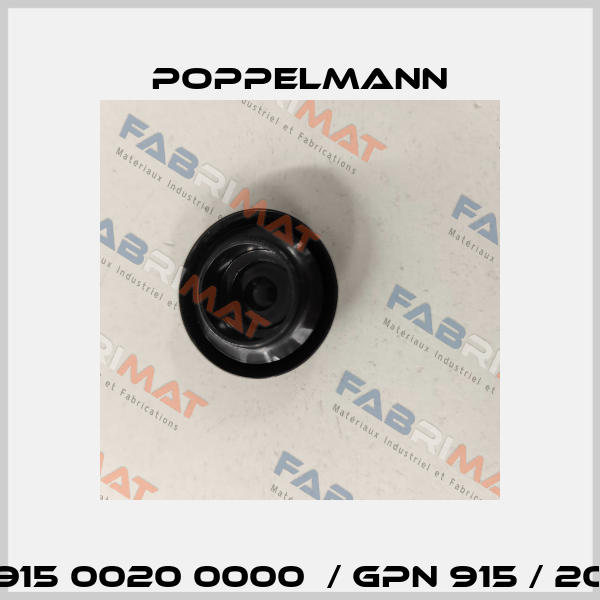 915 0020 0000  / GPN 915 / 20 Poppelmann