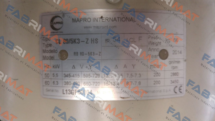 CL 80 HS  MAPRO International
