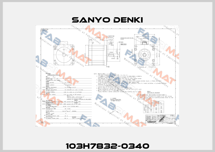 103H7832-0340 Sanyo Denki