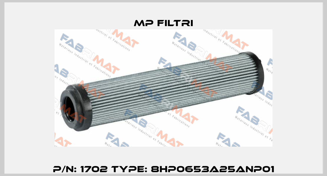 P/N: 1702 Type: 8HP0653A25ANP01 MP Filtri