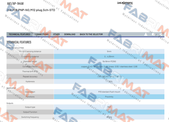 AK1/AP-1H4W Micro Detectors / Diell (now Datasensing)