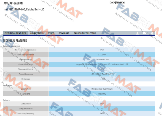 AM1/AP-3A86AN Micro Detectors / Diell (now Datasensing)