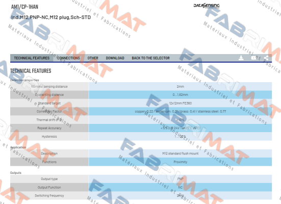AM1/CP-1HAN Micro Detectors / Diell (now Datasensing)
