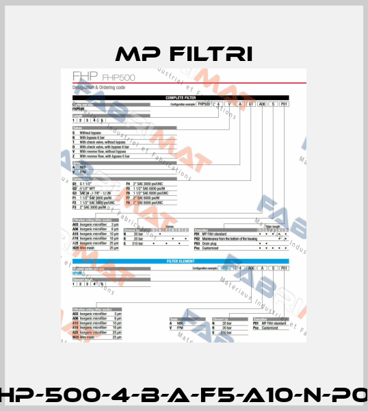 FHP-500-4-B-A-F5-A10-N-P02 MP Filtri