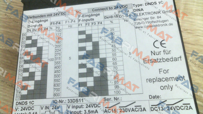 DNDS 1C / 33DS11 DINA