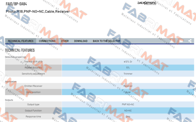 FAID/BP-0A84 Micro Detectors / Diell (now Datasensing)