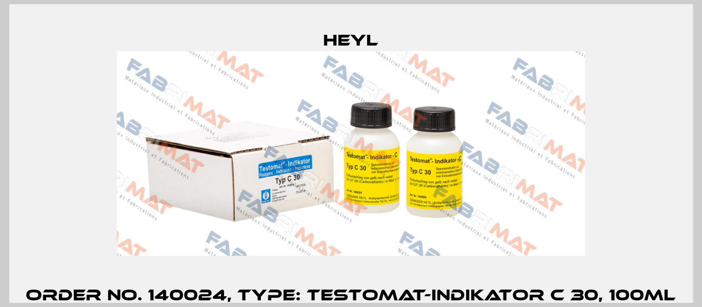 Order No. 140024, Type: Testomat-Indikator C 30, 100ml Heyl