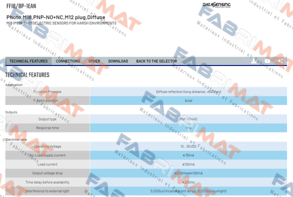 FFI8/BP-1EAN Micro Detectors / Diell (now Datasensing)