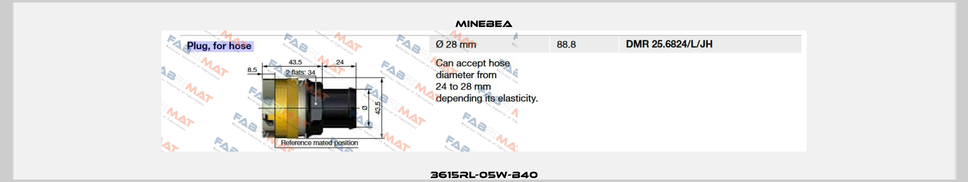 3615RL-05W-B40 Minebea