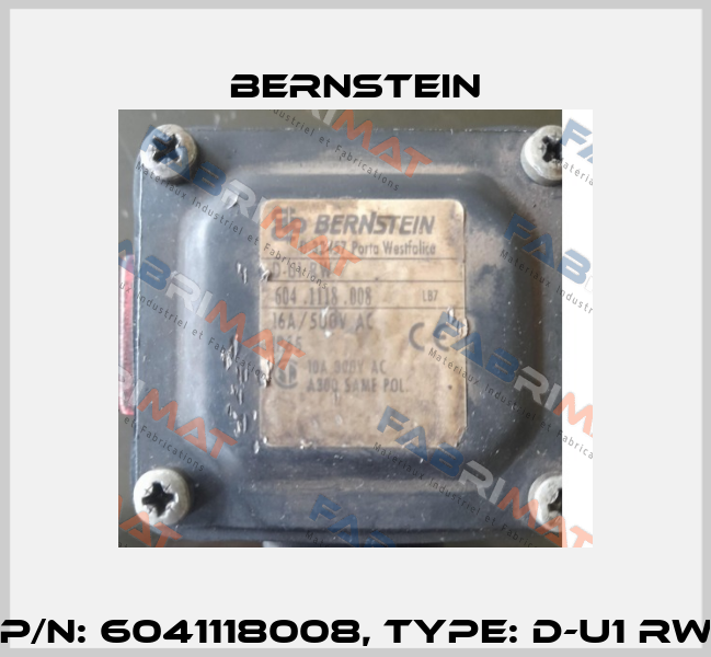 P/N: 6041118008, Type: D-U1 RW Bernstein