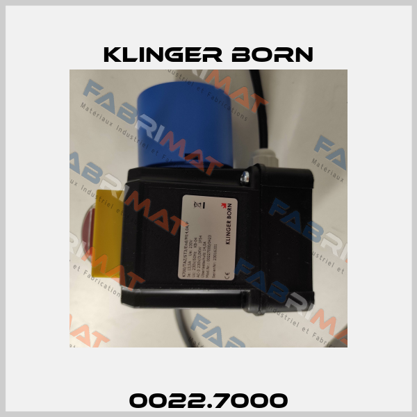 0022.7000 Klinger Born