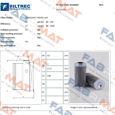 D131G25A Filtrec