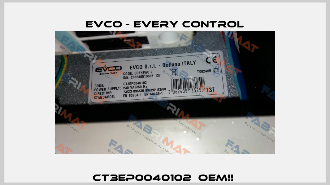 CT3EP0040102  OEM!!  EVCO - Every Control