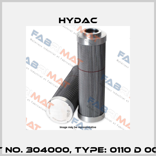 Mat No. 304000, Type: 0110 D 003 V Hydac
