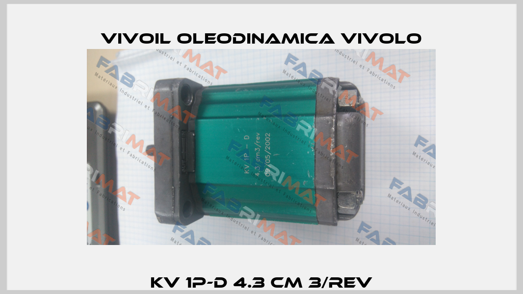 KV 1P-D 4.3 cm 3/rev Vivoil Oleodinamica Vivolo