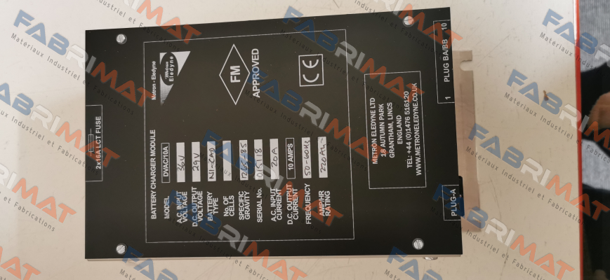 DVAC/10A (E-30374-SU-7) Metron Eledyne Ltd