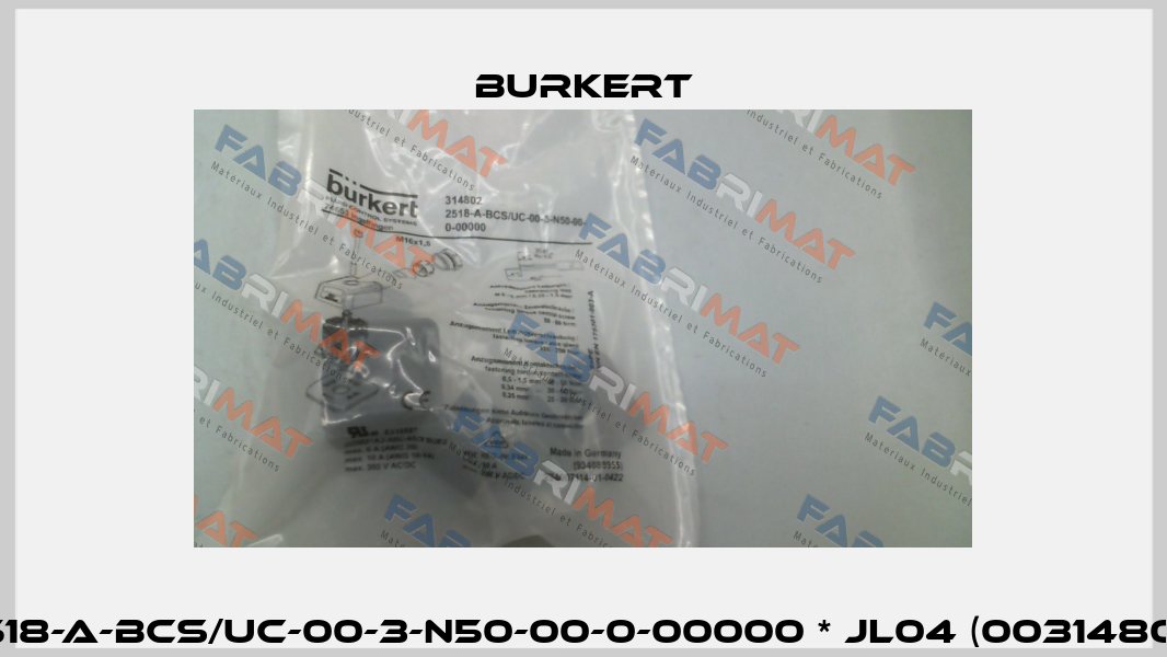 2518-A-BCS/UC-00-3-N50-00-0-00000 * JL04 (00314802) Burkert