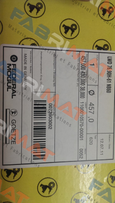 76.90 H-61 NB60  Federal Mogul