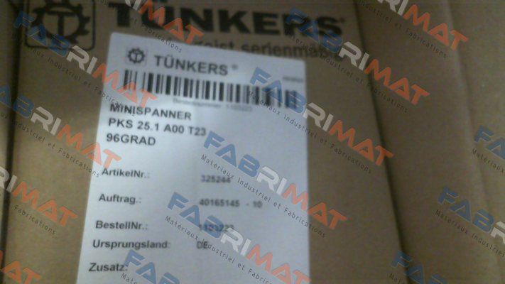 PKS 25.1 A00 T23 Tünkers