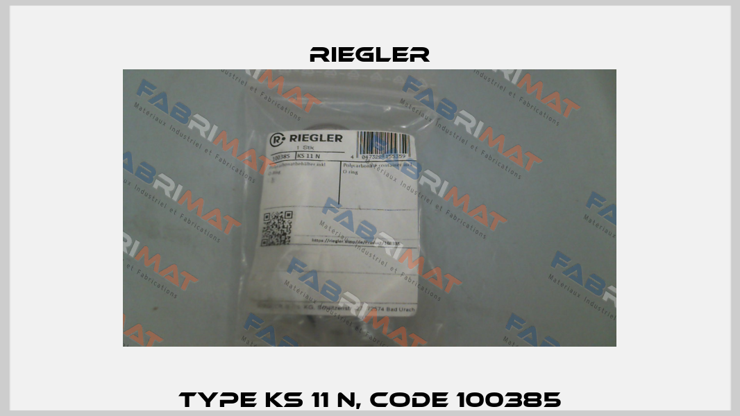 Type KS 11 N, code 100385 Riegler