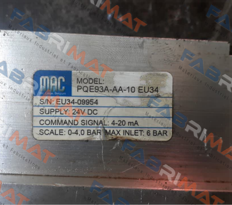 PQE93A-AA-10 EU34 МAC Valves