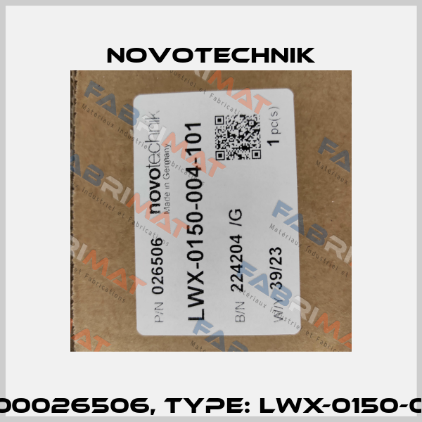 P/N: 400026506, Type: LWX-0150-004-101 Novotechnik