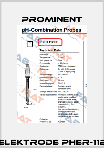 PH -Elektrode PHER-112-SE  ProMinent